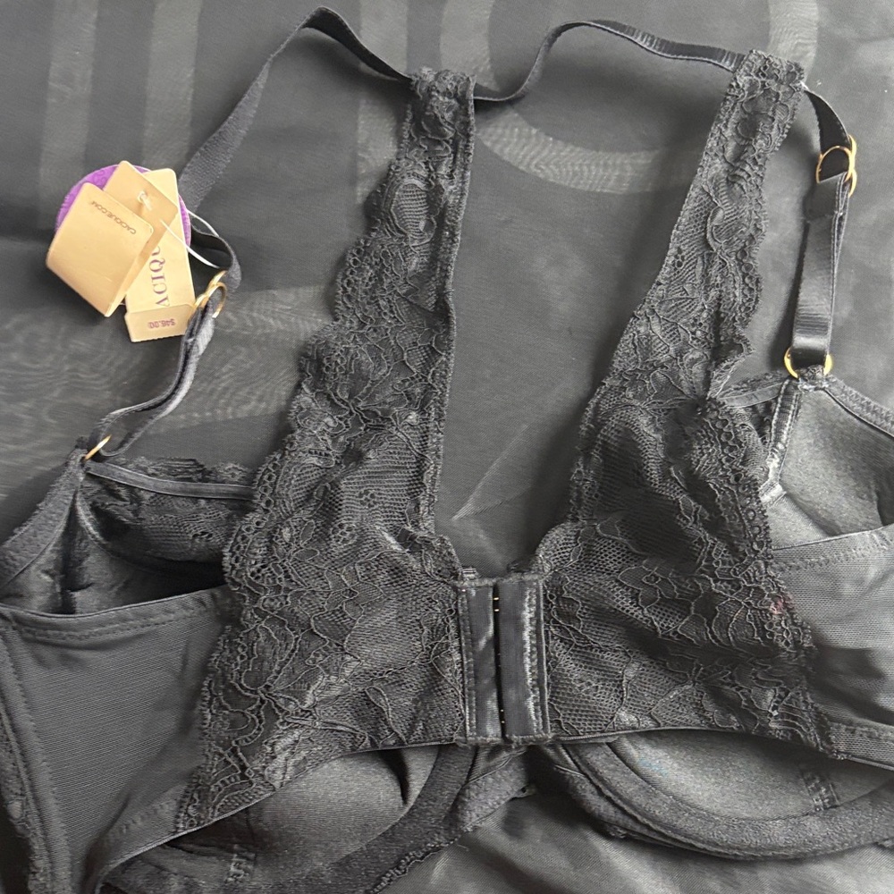 Sexy Back  Black Lace Bra Seriously Sexy Line